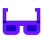 color glass style sun glasses icon