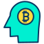 Think about Bitcoin icon