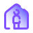 pulsar gradient style stay home icon