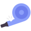 external-Whistle-party-flat-design-circle icon
