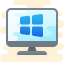 cute clipart style windows client icon