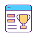 athletics records in digital form icon