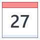 Calendario 27 icon