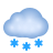 nuage-avec-neige-emoji icon