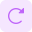 Redo loop clockwise round arrow isolated on white background icon