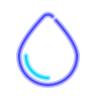 neon style blur icon