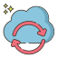 Sincronizzazione cloud icon