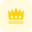 Royal kingdom crown with jewels embedded layout icon
