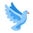 color style dove icon
