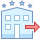 office m style hotel check out icon