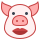 Schwein mit Lippenstift icon