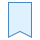 blue ui style lesezeichen icon
