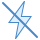 blue ui style modo rápido apagado icon