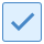 blue ui style 검사 확인란 icon