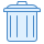 blue ui style residuos icon