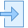blue ui style enter icon