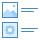 blue ui style tiles icon