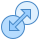 blue ui style transition both directions icon