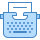 blue ui style blog icon