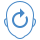 blue ui style make decision icon