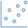 blue ui style gráfico de dispersión icon