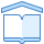 blue ui style school icon