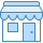 blue ui style 가게 icon