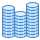 blue ui style sales performance icon