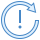 blue ui style recurring appointment exception icon