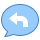 blue ui style 응답 icon