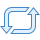 blue ui style retweet icon