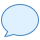 blue ui style 말풍선 icon