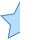 blue ui style halber stern icon