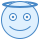 blue ui style 천사 icon