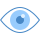 blue ui style sichtbar icon
