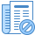 blue ui style abo kündigen icon