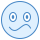 blue ui style verwirrt icon