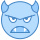blue ui style 악 icon