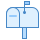 blue ui style letterbox icon