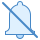 blue ui style no reminders icon
