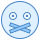 blue ui style 조용한 icon