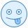 blue ui style 혀 icon