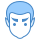 blue ui style vulcan kopf icon