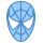 blue ui style spider man kopf icon