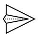 dotted style papierflieger icon