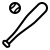 ios 17 outlined style baseball icon