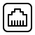 ios 17 outlined style wired network icon
