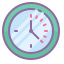 cute color style clock icon
