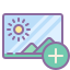 cute color style bild hinzufügen icon