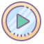cute color style 원 플레이 icon